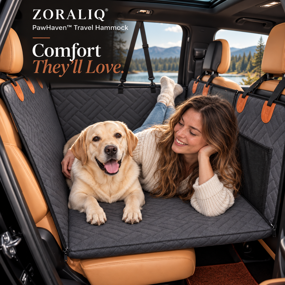Zoraliq PawHaven™ Travel Hammock