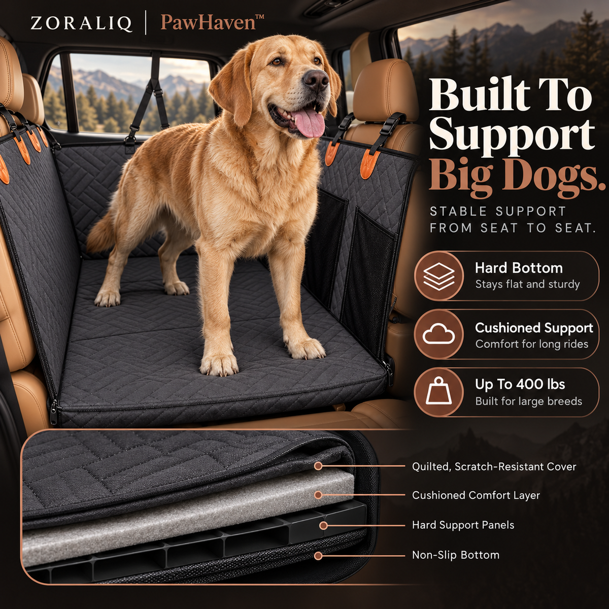 Zoraliq PawHaven™ Travel Hammock